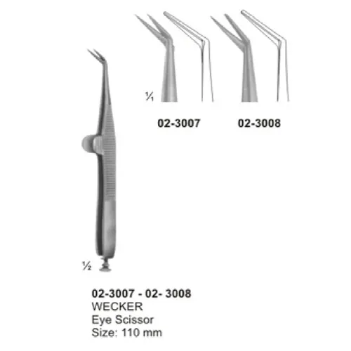 Micro Scissors,Spring Type Flat Handles